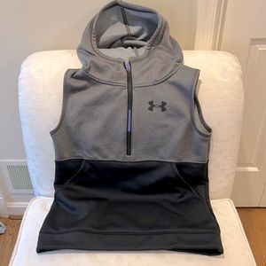 Under Armor half zip cold gear hooded vest